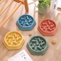 Small Pet Feeder Water Bowl 500ml Plastic Slow Feeder Dog Bowl Multiple Colours PP Material Bowl for Pets Comfortable Usage