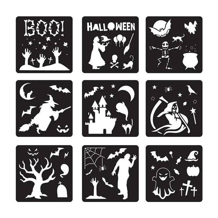 Xin Bowen Hot Sell Plastic Drawing Stencils Set Journal Stencil/Scrapbook/Diary Decorating Pp Stencil