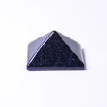 HZ Natural Crystal Folk Crafts Blue Sand Stone Quartz Pyramid Prisms for Wedding Decoration Crafts
