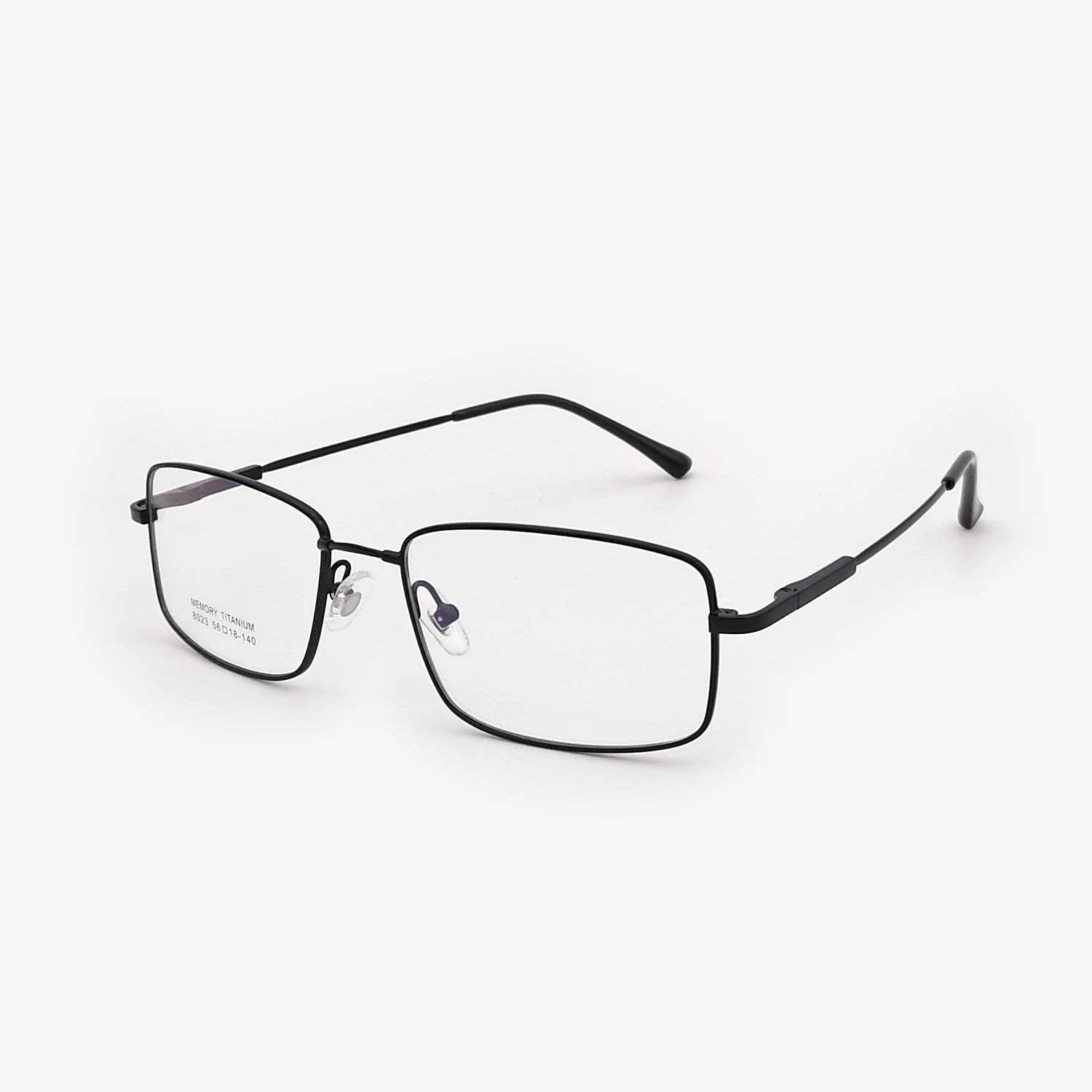 2023 Fahion Designer Square Eyewear Memory Metal Optical Glasses Frames for Women Men