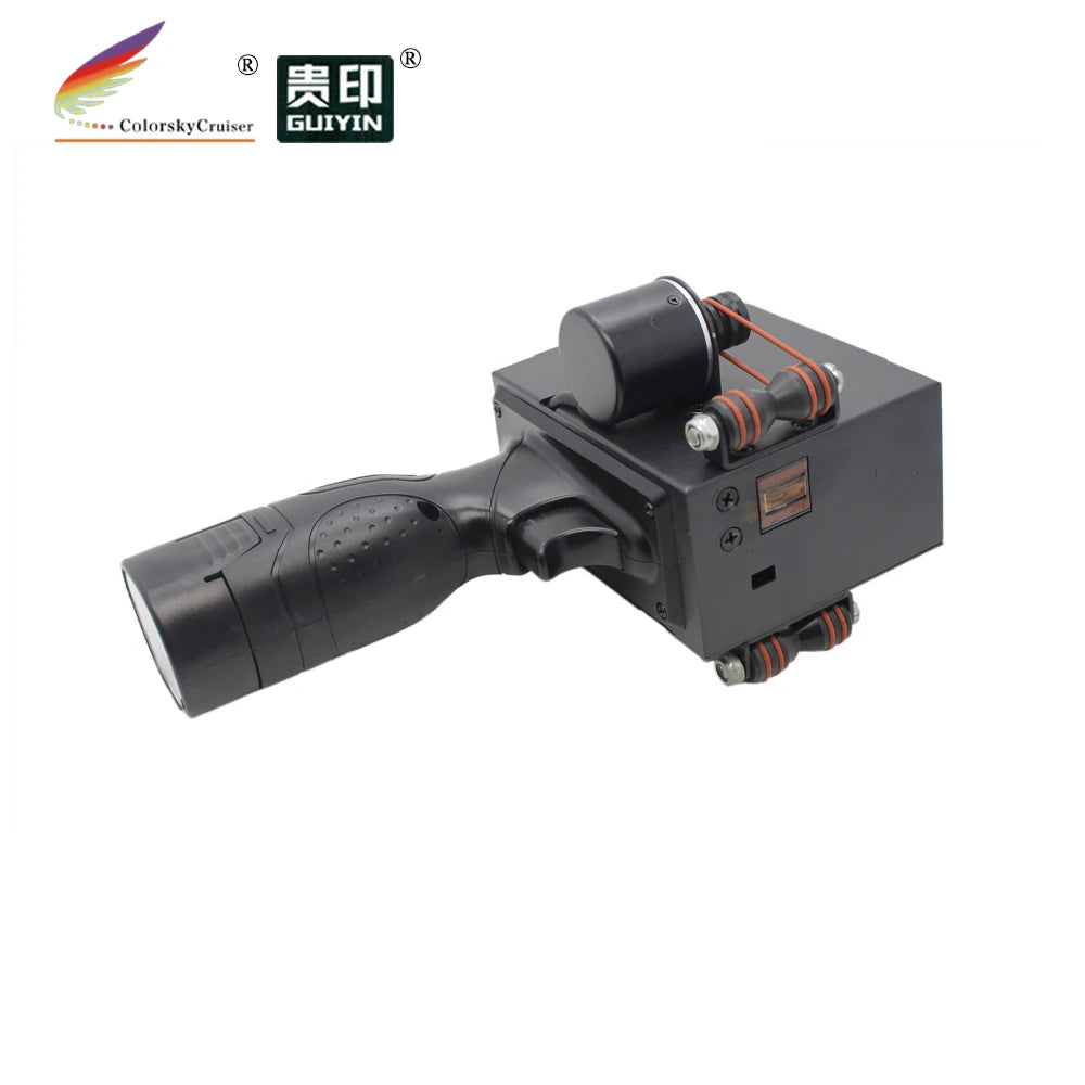 PT127 TIJ Handheld Inkjet Printer Machine 12.7mm Coding Gun for Production Date & Batch Number with Waterproof Quick-Drying Ink
