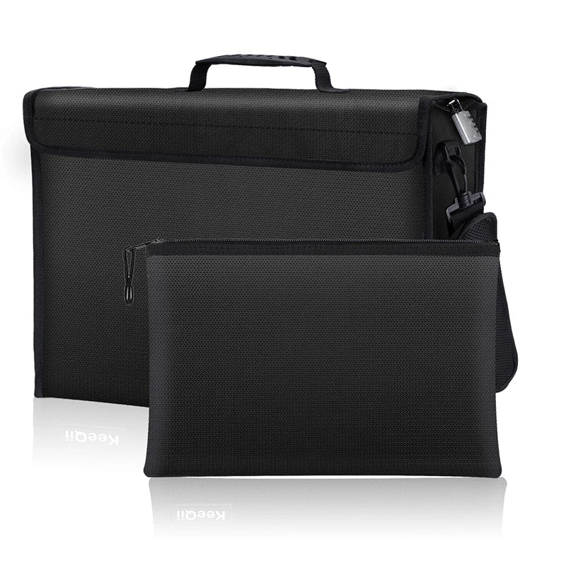 Best Custom Fireproof and Waterproof Zipper Bag with Handle for Travel for Filing Documents
