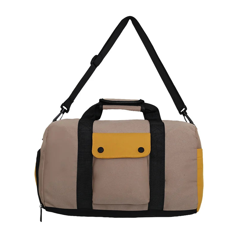 High Quality Large Duffel Travel Bag Comfortable Portable Carry-On Zipper Closure Fashionable Fancy Weekender Sturdy Duffle Bag
