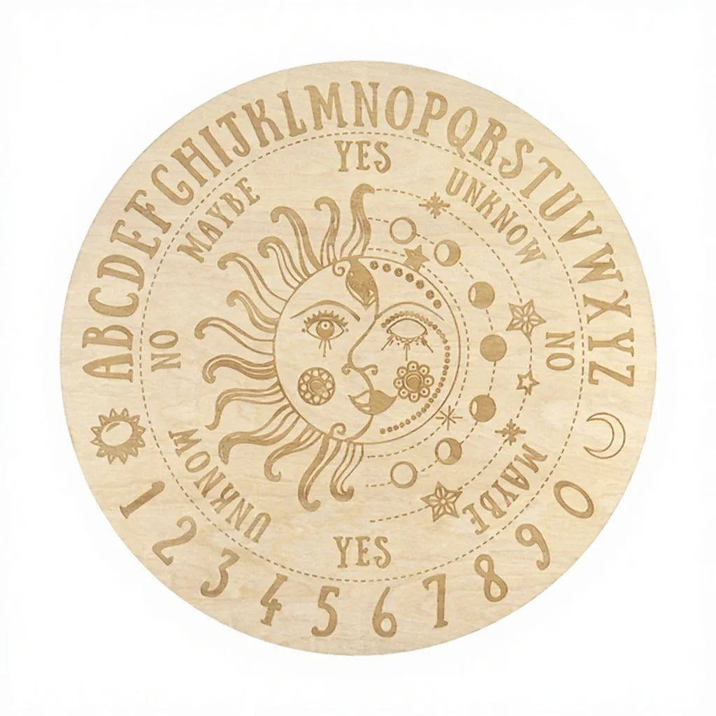 Tailai 6-8 Inch Engraved Customizable Wood Pendulum & Spirit Board Personalized Divination Tool for Clear Answers Witchcraft