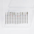 Flame Shape Diamond Nail Drill Bits for Manicure Machine Accessory Gel Remove Tool Nail Milling Cutter Diamond Burs