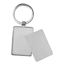 Home Decoration Sublimation Metal Rectangle Shape DIY Logo Key Chian