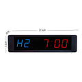 Portable 1 Inch Digital Multiple Functions Countdown Countup Stopwatch Clock LED Interval Timer for Home Gym Fitness Workout