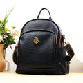 Unisex Crocodile Print PU Water Resistant Laptop Travel Bag with Zipper Closure for Women and Men