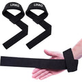 Wholesale Custom Logo Elastic Fitness Wrist Cuff Sports & Training Barbell Straps with Hook & Loop Tapes for Weight Lifting
