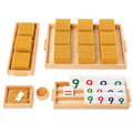 Montessori Material Set Wooden Math Bank Board Game Educational Teaching Aids Mathematics Learning Toys for Boys Girls