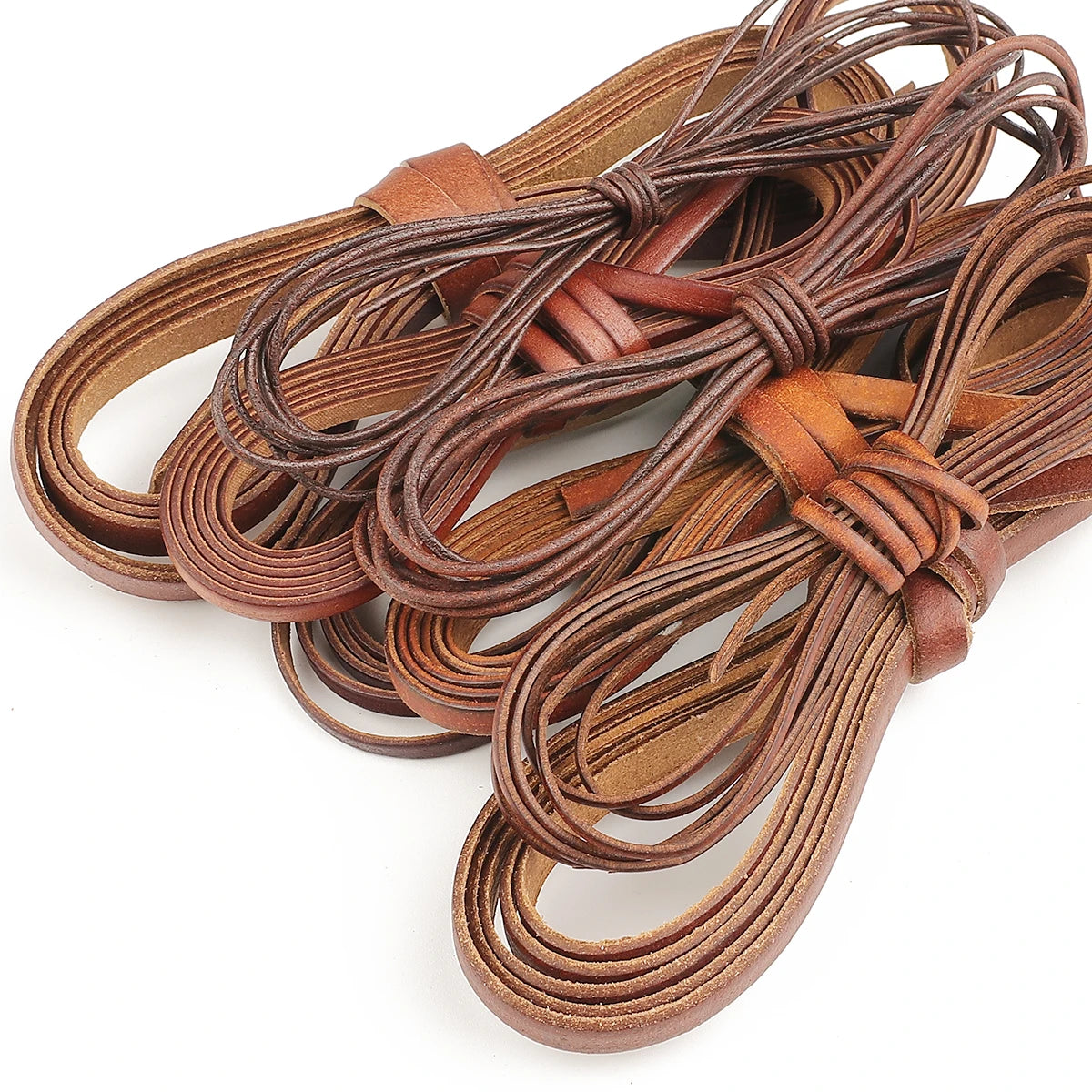 2m/bag Brown Vintage Round Cord Beading Cords Jewelry Findings for DIY Necklace Bracelet Crafts Making Kraft paper MegaBDM