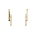 Wholesale Custom Fashion Jewelry 925 Sterling Silver Double Bar 925 Silver Stud Earrings
