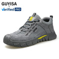 GUYISA Safety Shoes Casual Series for Men  Insulation 10kv Toe  Rubber Shoes  Anti-puncture Safety Shoes