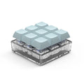 Nine Bond Premium Mini Portable Keyboards Custom Key Cap Keychain with Transparent Bottom Made of Durable Plastic