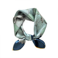 Soft Neck Scarf Luxury Design 100% Silk Head Scarf Bandana square  Gift Horse Shawl Hijab Silk Scarf for Woman