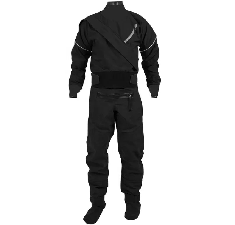 High Quality 160D Sportswear Waterproof Breathable Paddling Drysuit for Boarding Canoeing Surfing Sailing-Featuring Chest Zip