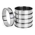 3.15 Inches Metal Round English Muffin Rings Mold Nonstick Crumpet Rings Stainless Steel Tart Ring Without Holes