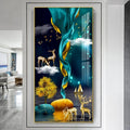 Diamond Crystal Porcelain Painting Stone to Run the New Corridor Moose in the Living Room