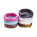 BA2001 Fashion Geometric Square  Irregular Resin Tortoise Shell Acetate Stacking Bracelet Bangles for Women Ladies 2021