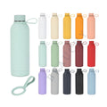 Metal Double Wall Vacuum Insulated Water Bottle Rubber Coated Design Stainless Steel Vacuum Flask for Gym/Camping Eco Friendly
