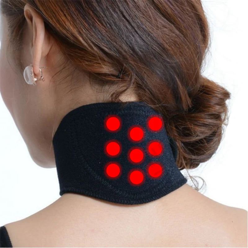 Tourmaline Belt Self-Heating Neck Magnetic Therapy Neck Guard Collar Protection for Dropshipping