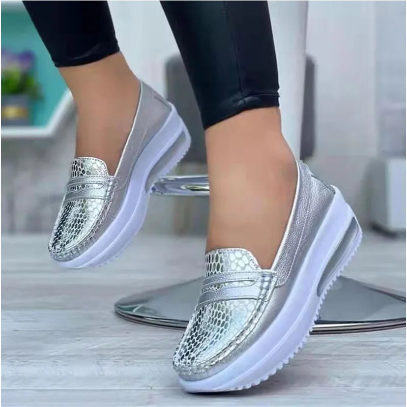 3 Color Cheap Price Embroidery Shoes White Women Shoes and Sneakers