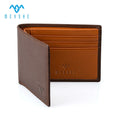 Factory Price Fast Custom 100% Full Grain Genuine Leather RFID Blocking Slim Size Modern Card Holder Wallet for Men