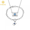 New Arrival Custom Locket Bracelet Blank Secret Message Card Love Letter Envelope Pendant Necklace