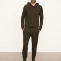 2022 Custom OEM ODM Men's Fuzzy Regular Sleeve Winter Knitwear Pullover Hoodie Sweater Letter Anti-Pilling Quick Dry Breathable