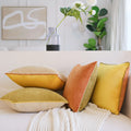 Luxury Velvet Pillow Cover Double Sided Different Color Cushion Cover With Contrasting Piping