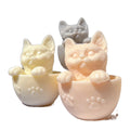 Silicone mold cat candle soy wax mould resin mold handmade diy craft non stick reusable baking tool cake chocolate ice tray tool