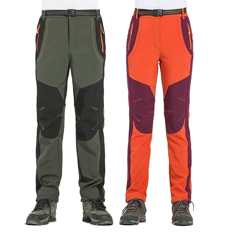 New Climbing Camping Hiking Trekking Winter Outdoor Pants Warm Waterproof Fleece Windproof Fishing Pants Men Women Hiking Pants