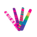 Rainbow Colorful Silicone Slap Wristbands Various Silicone Rubber Slap Bracelet