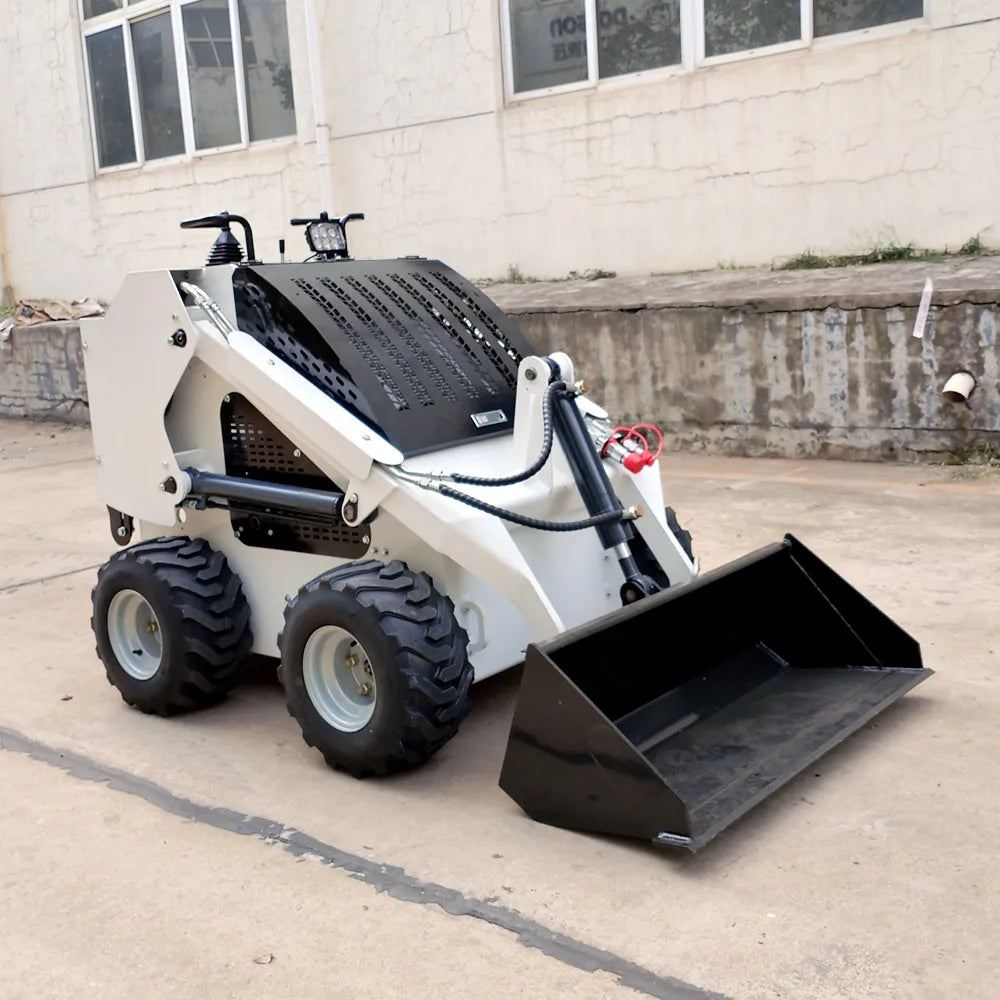 TOSH FREE SHIPPING CE Skid Steer Loader Wheel Electric Tracked Mini Front End Skid Steer Loader With Attachments