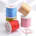 Chinese Knot Cord No.72 45m/roll 0.8mm Nylon Cord Beading Thread Jade Rope Braided Thread for Bracelet Jewelry Making DIY Craft