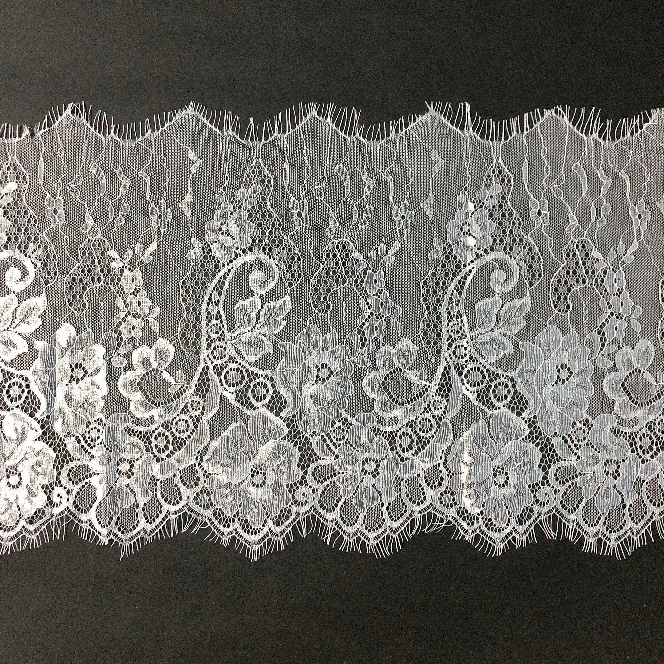 Fancy 25cm Floral Sewing Chantilly Lace Trim Guangzhou Wholesale LT2166B
