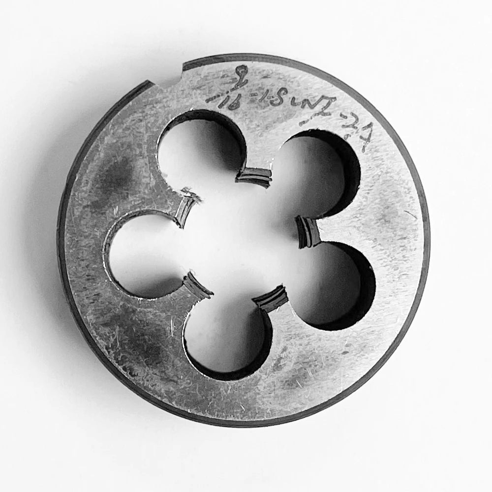HUAZHICHUN Round Dies 9/16"-18 UNC Metric Round Die Alloy Steel Screw Thread Cutting Die