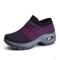 Wholesale Custom Cheap Sock Women Sports Shoes Ladies Air Cushion Casual Slip on Running Shoes Women's Fashion Sneakers