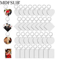 MDFSUB 3mm Thick Eco-Friendly Guangdong Made Sublimation MDF Keychain Blanks Double Sided 50x50mm Embossing Printing Circle