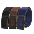 New Canvas Belt Automatic Buckle Belts Not Ratchet Men's Belt Polyester Wholesale LQbelt Factory