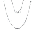 RINNTIN SC26 Joyas Al Por Mayor 925 Sterling Silver 3.0mm Twist Flake Chain Necklace MegaBDM