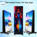 Portable Digital Full Color LED Outdoor Subway Poster Display P1.86 Indoor GOB Panel IP65 SDK WiFi USB Control Standing