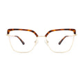 FEROCE New Arrival Eyewear Wholesale Elegant Frames Acetate Combine Metal Optical Glasses