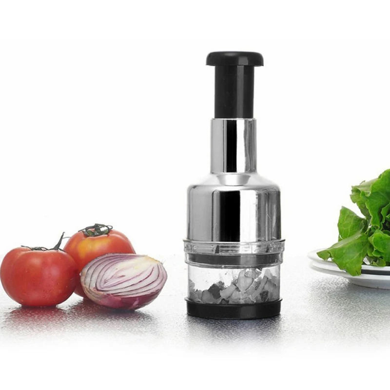 Multi Function Hand Press Food Cutter Veggie Vegetable Slicer Cutter and Push Hand Onion Chopper Garlic Press Rocker