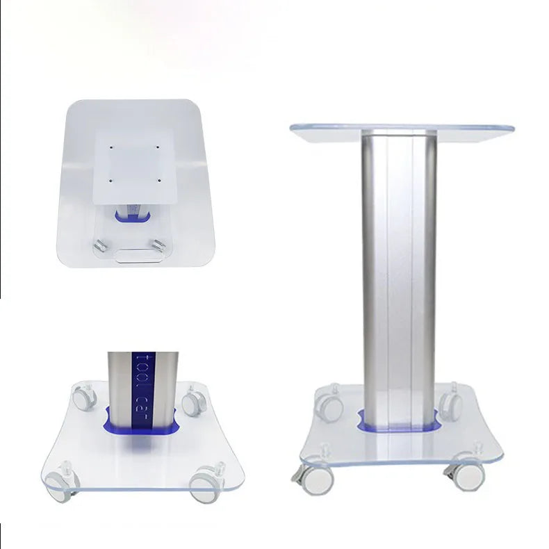 Modern Foldable Metal Spa Salon Trolley Cart 100kg Load Capacity Portable Beauty Instrument Tool Cart for Hotel Bathroom Bedroom
