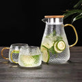 Heat Resistant Borosilicate Glass Water Pitcher/Carafe/Jug for Homemade Juice