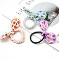MIO Dots Pattern Knotted Bow DIY Hairband Cute Bear Ear Hair Accessories with Elastic Rope Versatile and Stylish Hairbands