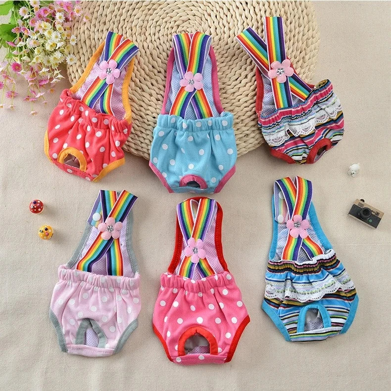MMG Cotton Printed Dog Diapers & Panties for Puppy-Sanitary Overalls with Custom Logo