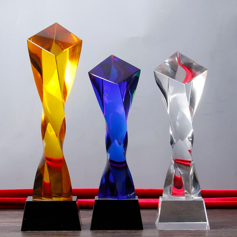 ADL High-Quality Crystal Glass Trophy Awards for Sport Crystal Crafts Love Crystal Trophy Awards