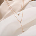 Jachon Hollow Necklace Stainless Steel Long Geometric Sweater Chain Women Necklace Fashion Pendant Necklaces